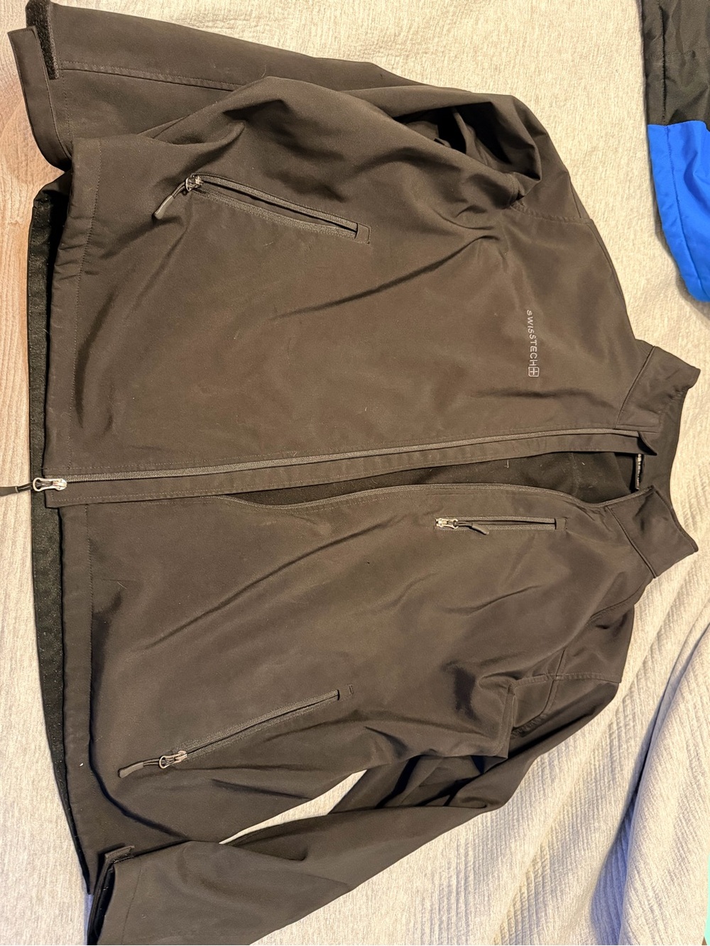 Black Softshell Jacket - Swiss Tech Black MENS 3XL